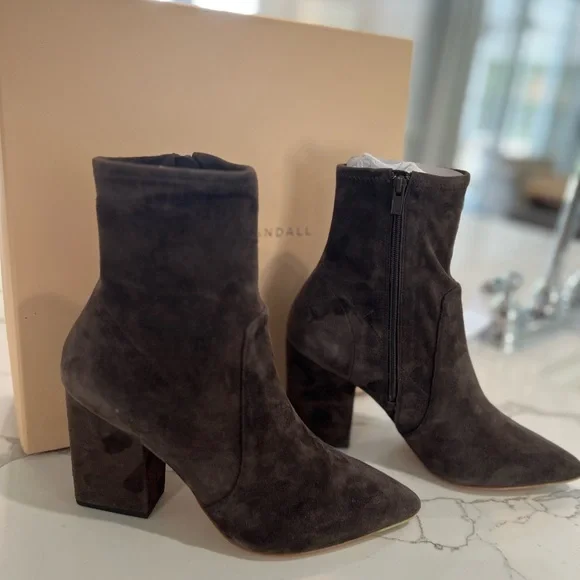 Loeffler Randall Brown Suede Isla Bootie - Picture 10 of 14